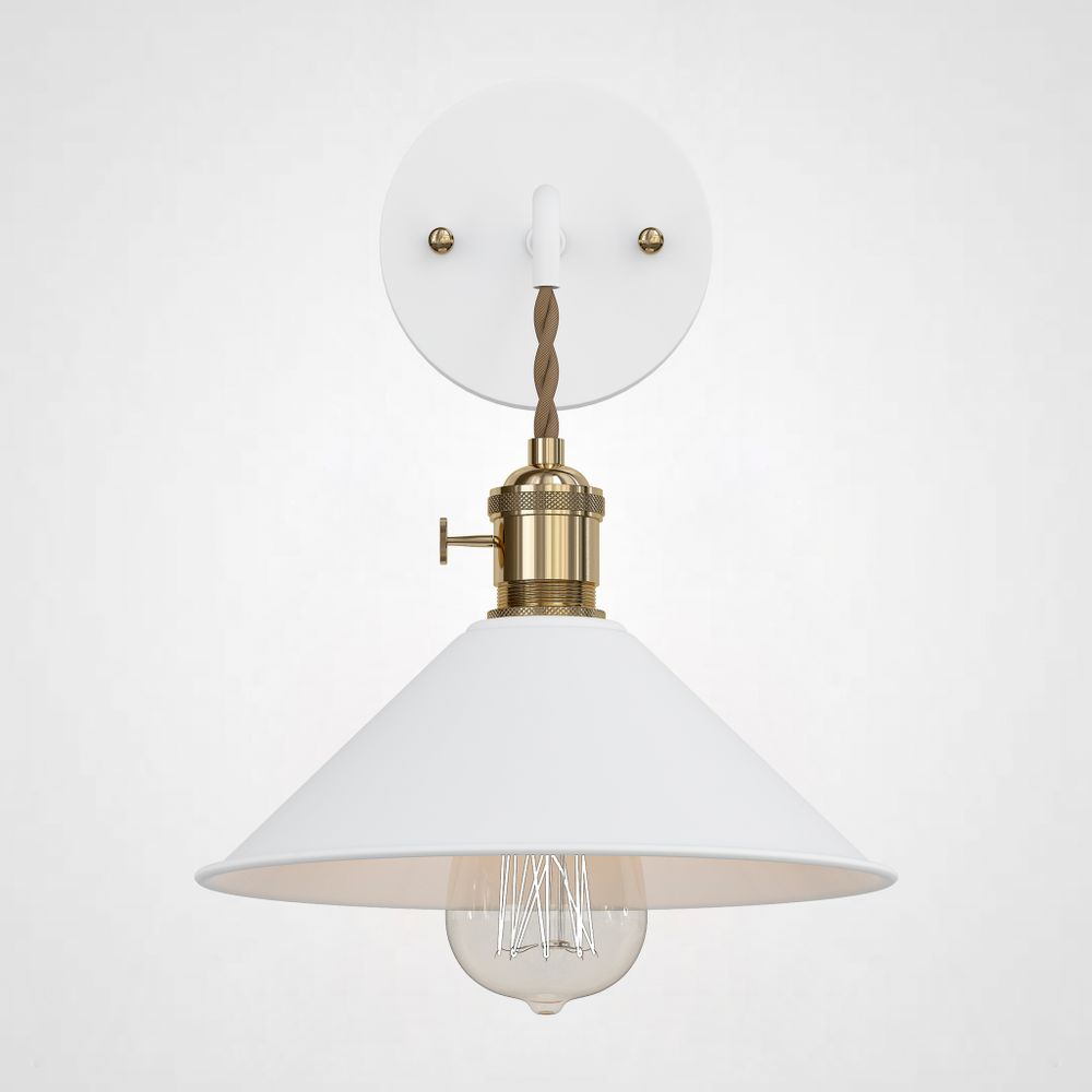 Бра С Подвесным Плафоном Braid Wall White By Imperiumloft