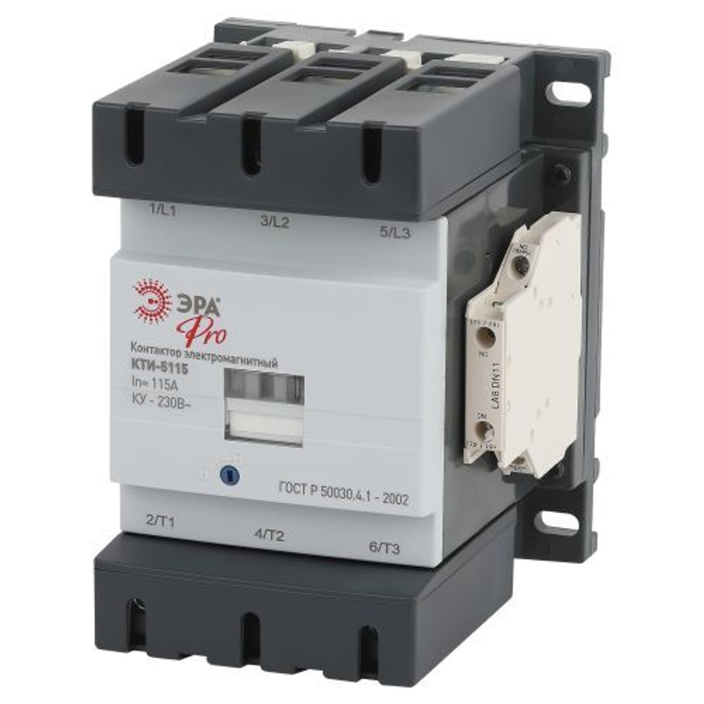 Контактор КТИ-5115 KKT50-115-230-10-E 115А 230В/АС3 PRO Эра Б0054920