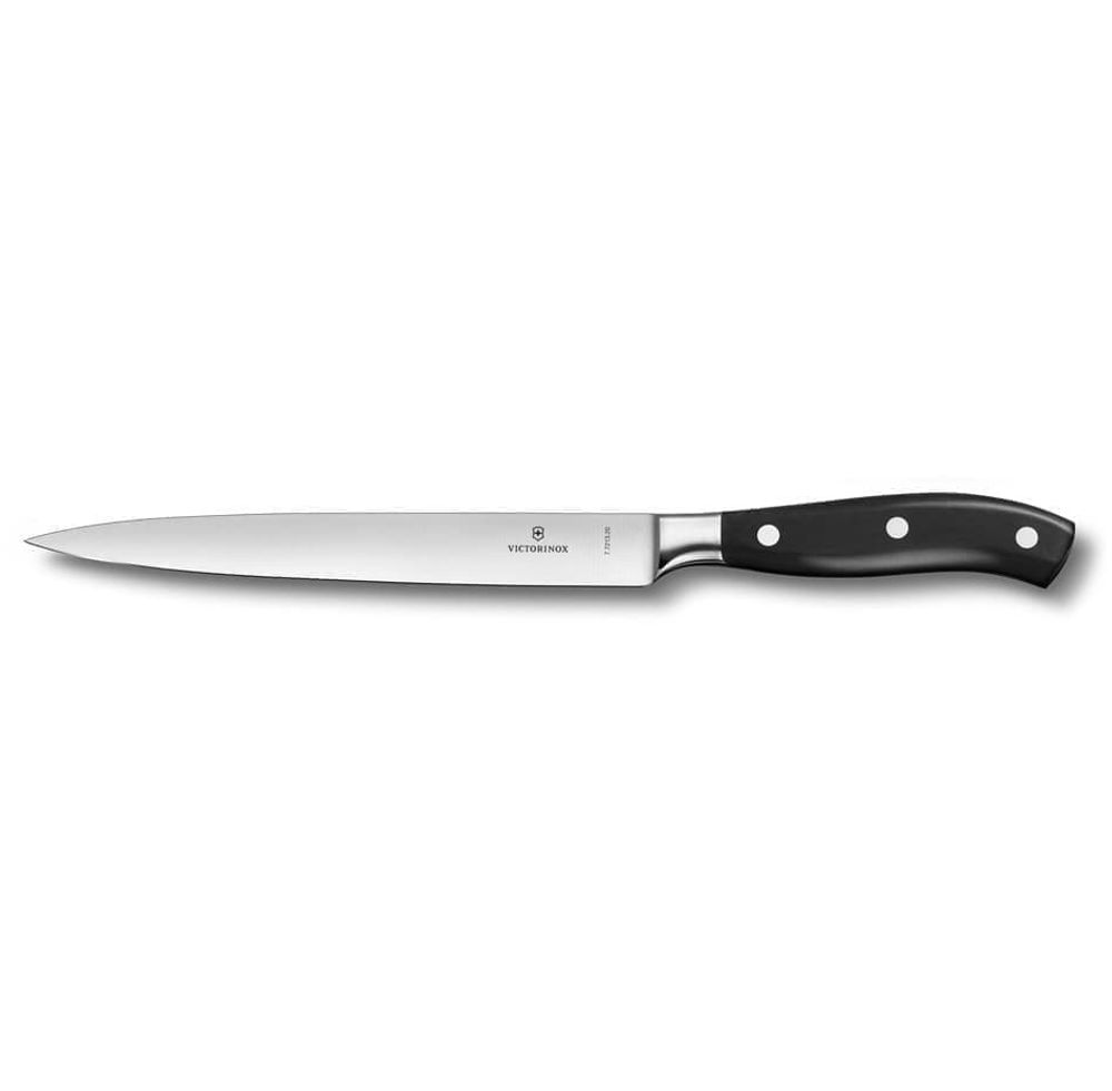 Нож филейный VICTORINOX Grand Maitre, кованый, 20 см, чёрный