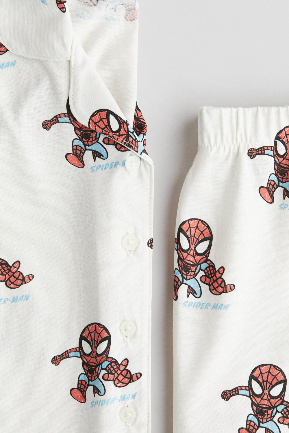 H&M Пижамный комплект с принтом, белый