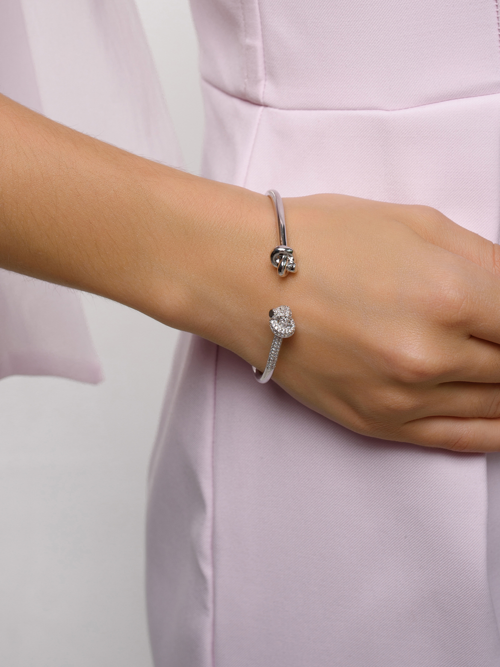 Браслет "Knot shiny" Silver