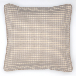 nan CUBEПодушка декоративная 40х40 кремово-бежевая клетка Textil Roig 40x40 Бежевый