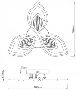 Потолочная люстра Escada Anise 10288/6LED