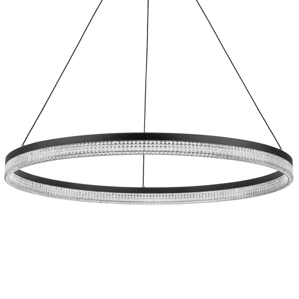 736187 Люстра ROTONDA 51W LED 2808LM 180G ЧЕРНЫЙ 3000K