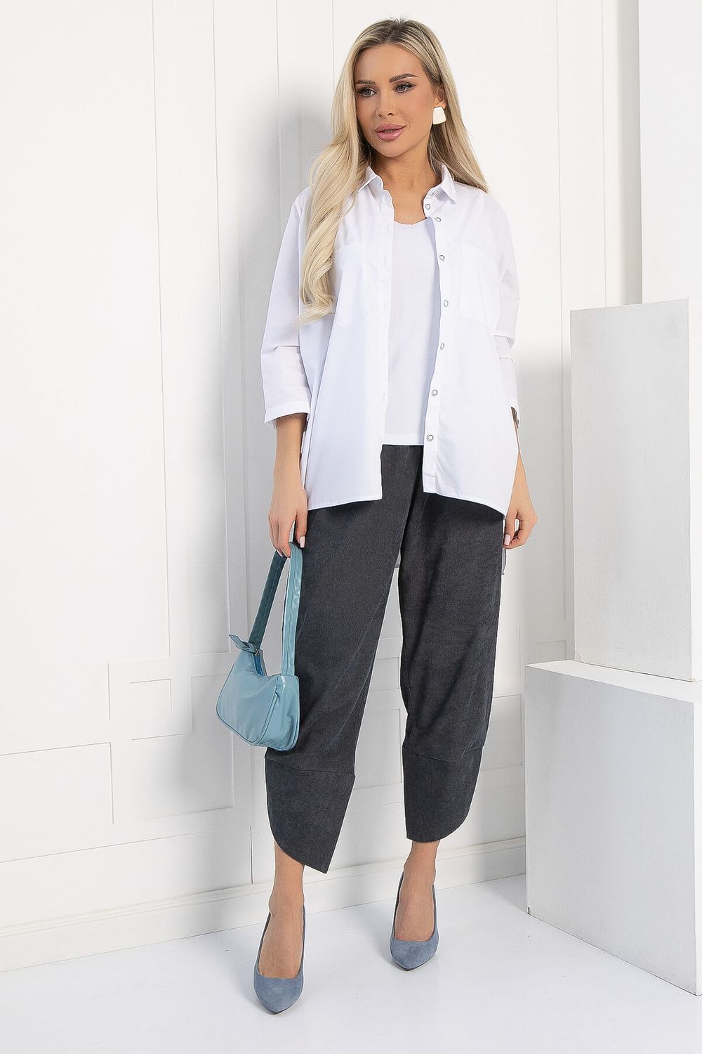 Брюки бохо (серые) Б12847-10М LT Collection