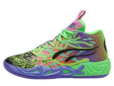 Баскетбольные кроссовки Puma MB.04 Be You Black-Electric Peppermint-Fluro Green Pes shoes