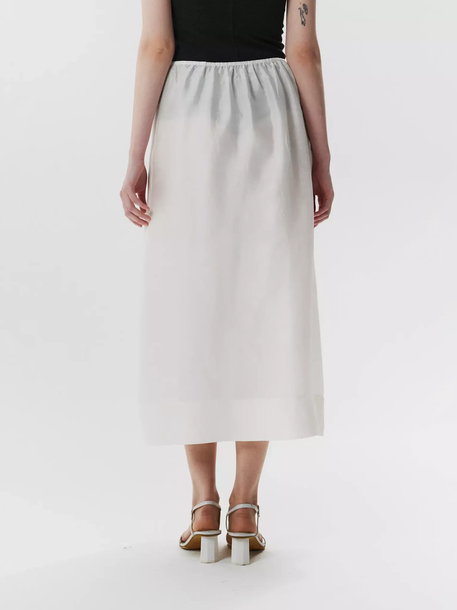 Юбка шелковая milk