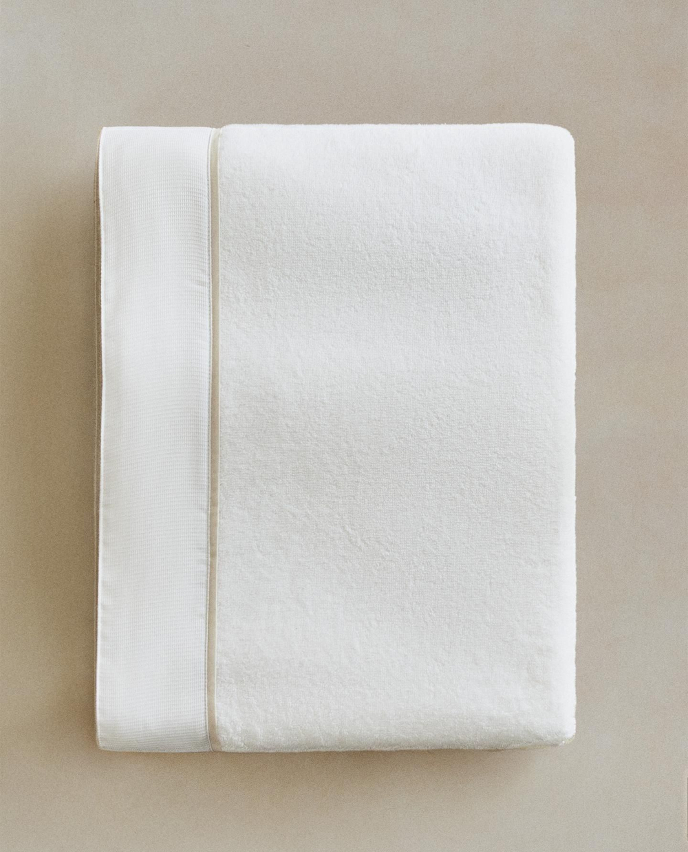 Zara Home - Банное полотенце с пикой, бежевый, 50х90 см