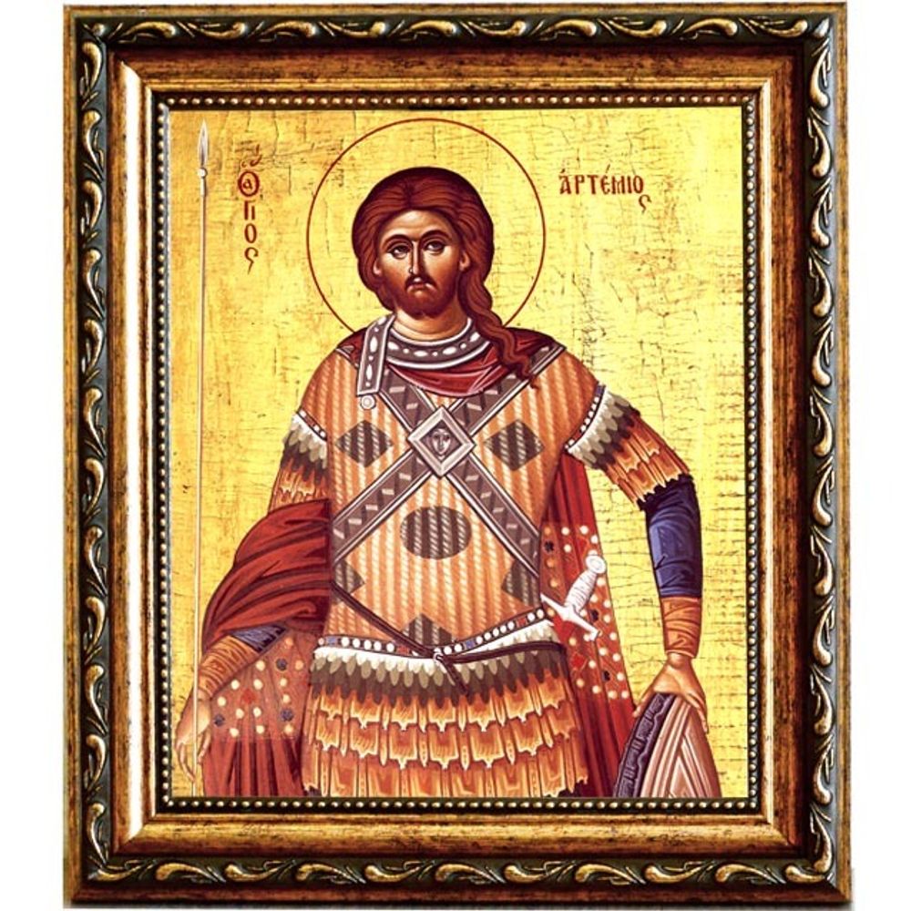 Артемий Антиохийский Святой великомученик. Икона на холсте.