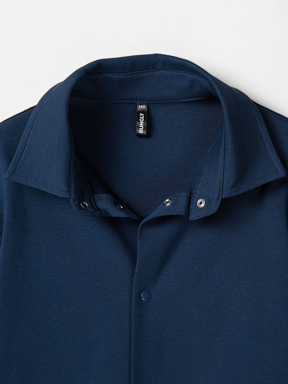 Рубашка трикотажная "Синяя" на кнопках 7+