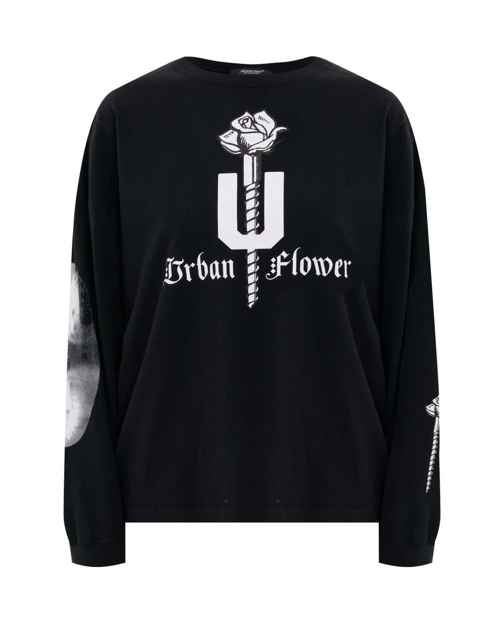 UNDERCOVER ЛОНГСЛИВ ЧЕРНЫЙ URBAN FLOWER