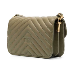 MINI LOVE BAG BELL CHEVRON - olive green