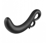 Загнутый анальный стимулятор Two-Finger Fantasy Plug (Цвет: черный)