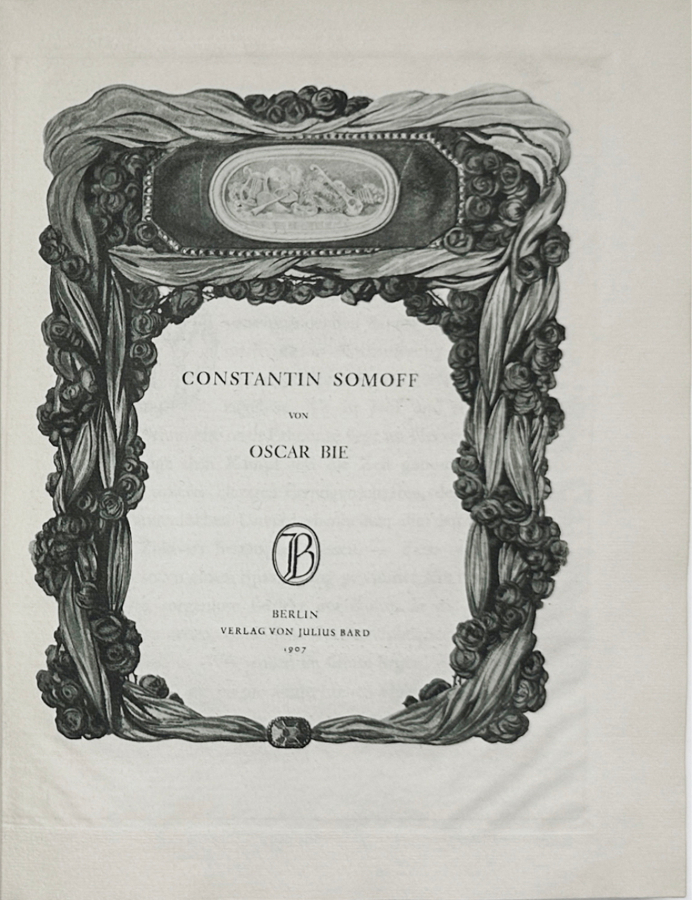 Альбом репродукций картин Константина Сомова на немецком языке. BERLIN, Изд. Ю. Барда,1922 г.