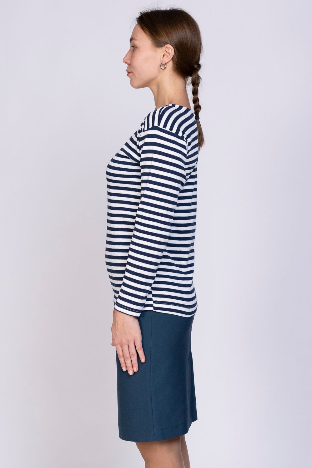 Тельняшка  сувенирная женская (темно-синие полосы)