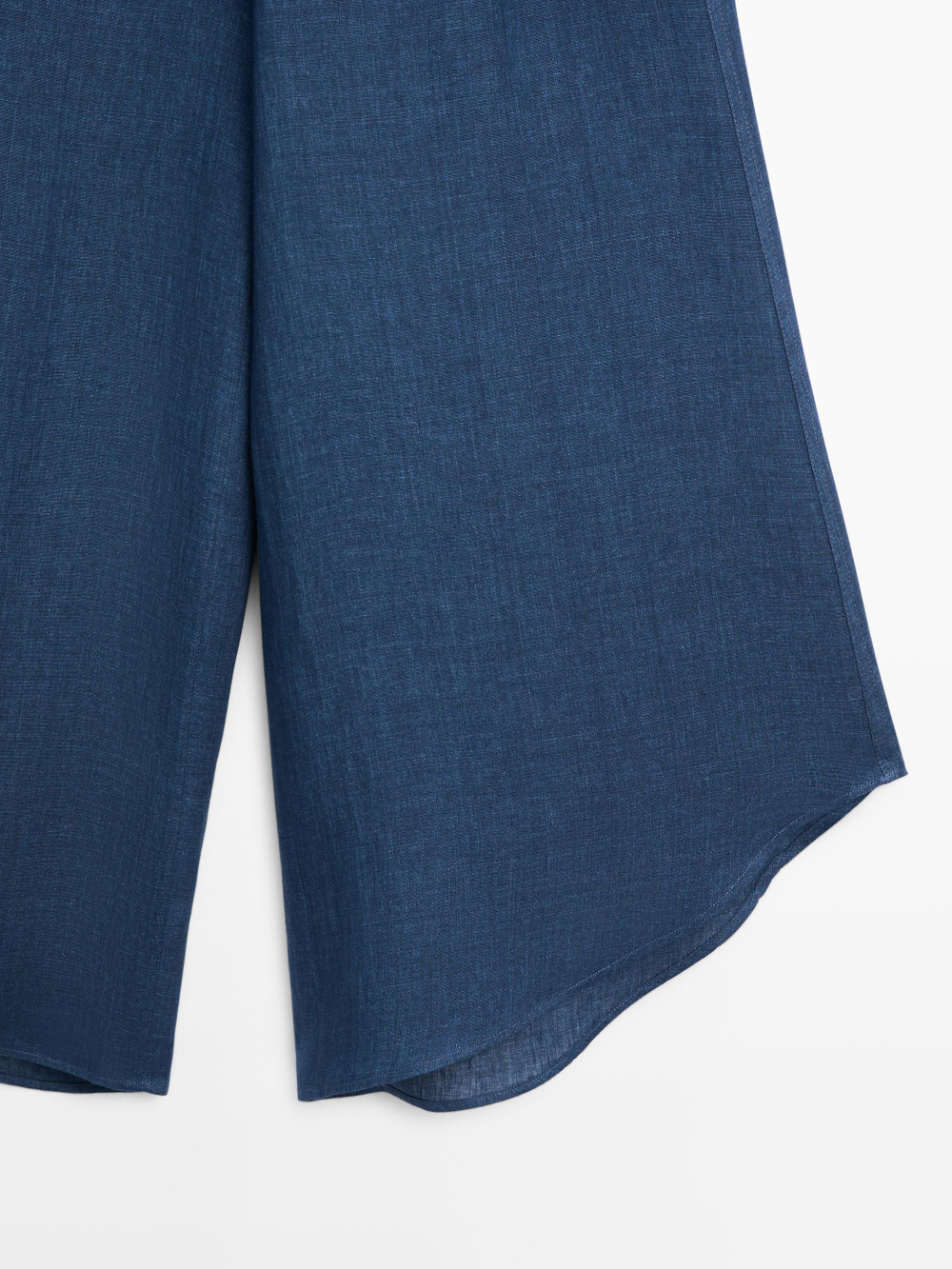 Massimo Dutti Льняные брюки в стиле "Total Look", синий