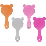 Расческа массажная детская зеркальная «ЛАВАНДА», мишки, микс 4 цвета, 7*16см (блистер Ultramarine)