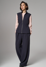 Жилет на молнии синий