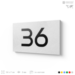 Табличка с номером 36 на дверь квартиры, для офиса, кабинета, аудитории, склада, белая 120х70 мм, Айдентика Технолоджи