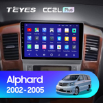 Teyes CC2L Plus 9" для Toyota Alphard 2002-2005