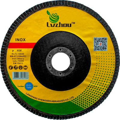 Круг лепестковый торцевой LVZHOU 150х22,23mm P40, тип 1, KLTL15040