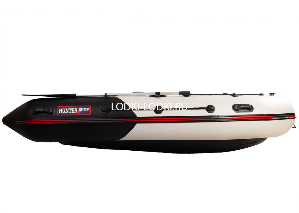 Хантер 350 ПРО белый-черный (Лодка ПВХ под мотор НДНД)