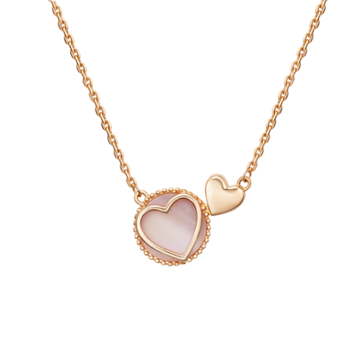 Колье «Первая любовь» из красного золота с перламутром