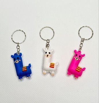 Набор резиновых брелков Лама, 3 штуки