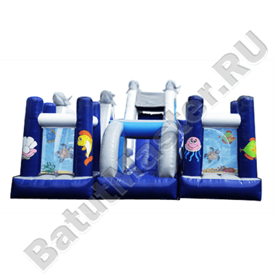 Надувная полоса препятствий "Морские приключения"