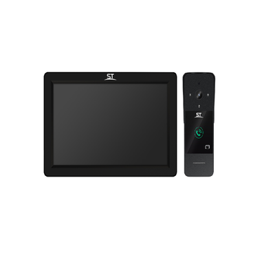 Комплект видеодомофона ST-MP300/7 серия "Земля" черный