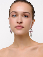 Серьги "Pink soul 4 Thorns" Silver