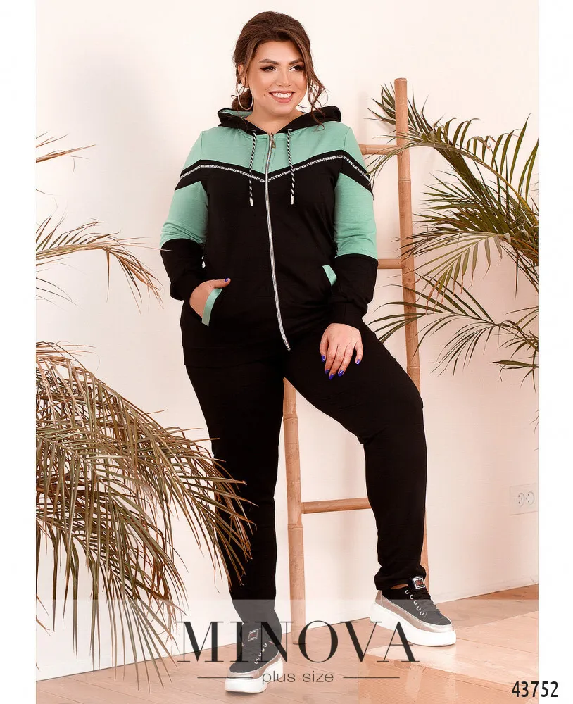 Костюм 8-280-черный-оливка Minova