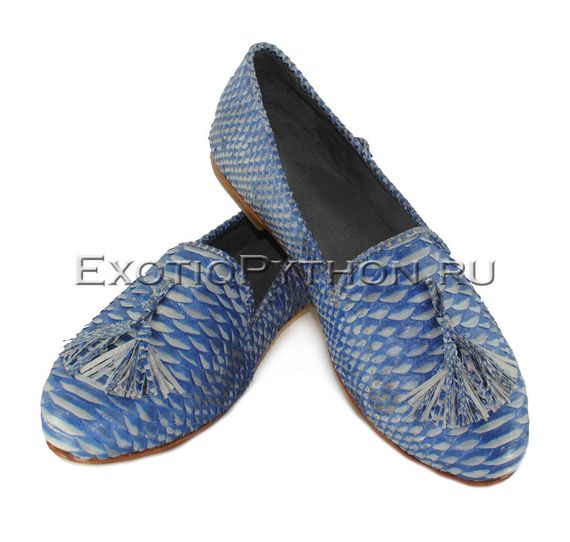 Лоферы из кожи питона SH-121