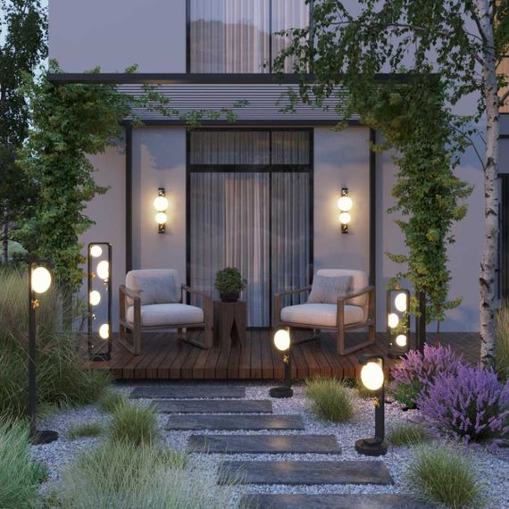 Уличный настенный светильник ODEON LIGHT NATURE 5434/2W