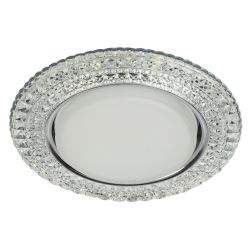 DK LD26 SL/WH Светильник ЭРА декор cо светодиодной подсветкой Gx53, прозрачный