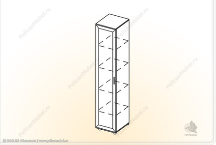 Пенал с полками Классика П-П