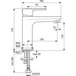 Смеситель Ideal Standard CERAFINE MODEL O BC554AA  для умывальника