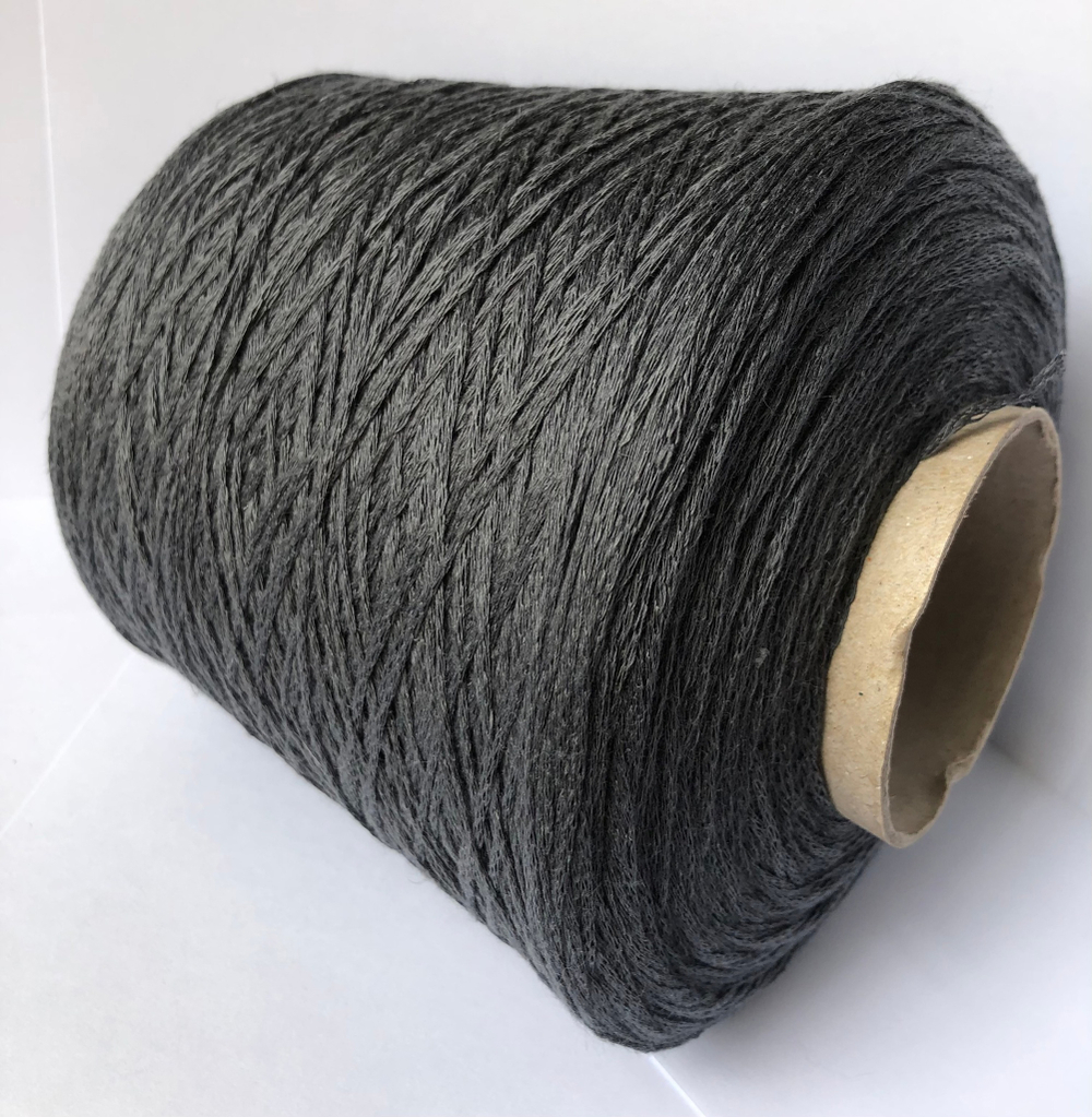 Пряжа лён шнурок Lino 400 серый