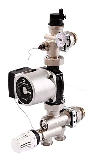 Насосно-смесительная группа Uni-Fitt Solomix 1" с насосом Grundfos UPSO 25-65 130