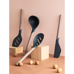 Лопатка с прорезями smartchef, 32 см, капучино-графит