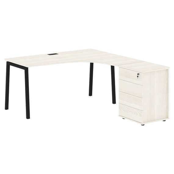 Стол эргономичный с тумбой ELCET 1518(R)  1560х1880х750 EDIS