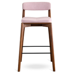 Стул полубарный aska, рогожка, орех/розовый