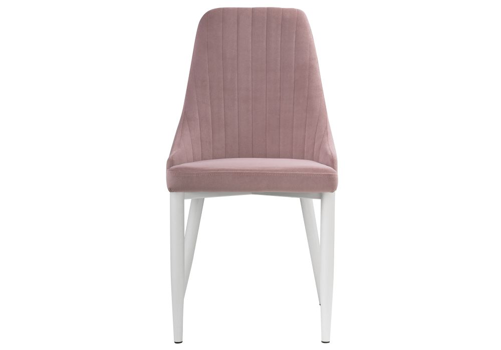 Стул на металлокаркасе Kora white / light purple