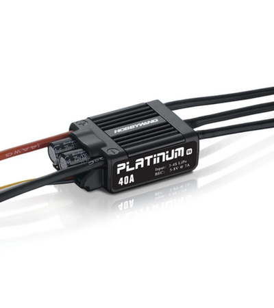 Бесколлекторный регулятор Hobbywing PLATINUM-40A-V4 (40A-60A, Aircraft, Heli)