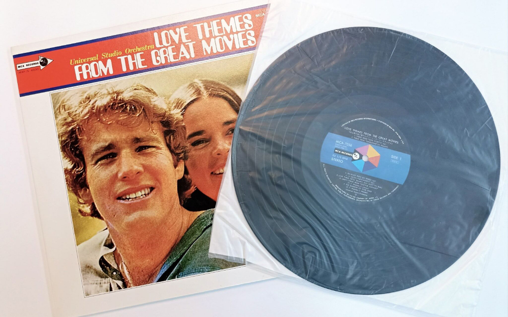 Винтажная виниловая пластинка LP Сборник Инструментальной Музыки Love Themes From The Great Movies(Moon River, The Shadow Of Your Smile)  (Japan)