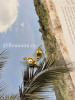 Подвеска "Ракушка с жемчужиной" 21х10мм