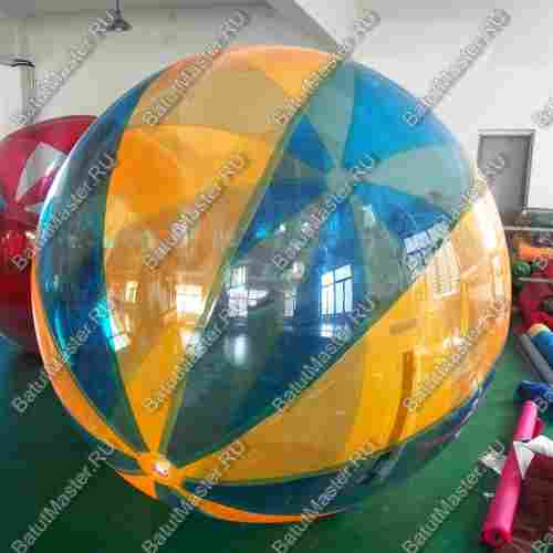 Аттракцион Водный шар ПВХ «Оранжево-синий», 2*2*2 м