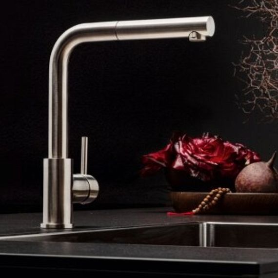 Смеситель Falmec PURE STEEL CORNER(однорычажный, сталь)