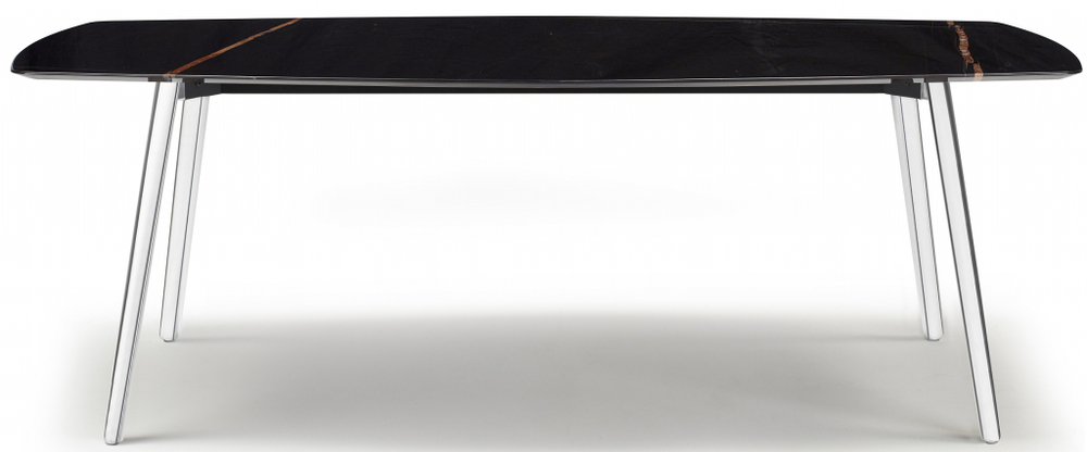 Стол мраморный Scab Design Squid M, алюминиевый, черный мрамор Сахара Нуар