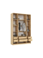 Шкаф для одежды 4 створки Браш Вайт 160х51х240